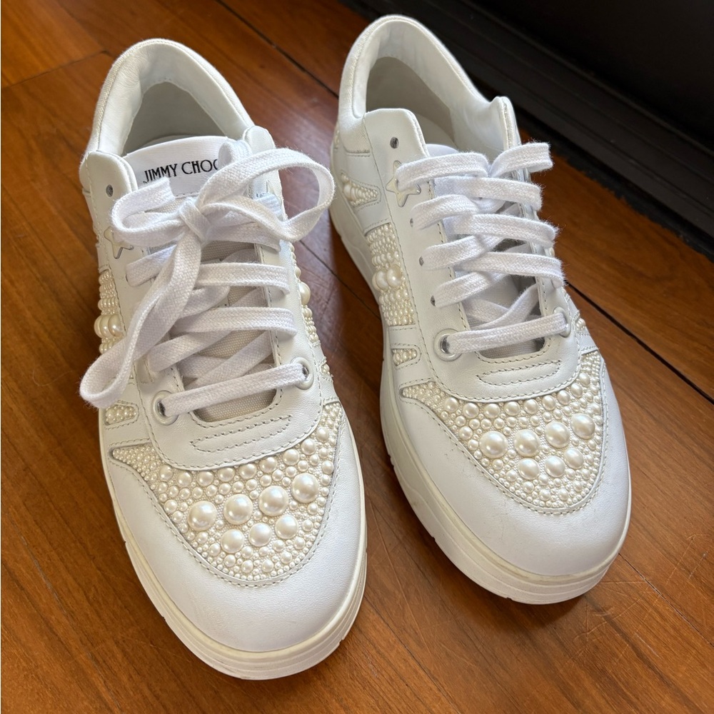 Authentic JIMMY CHOO PEARL SNEAKERS